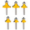 roundover Router bit 1/4 Shank Router bits 1/4 Shank 1/4-Inch Shank Roundover