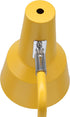 LD1072-YLW 15.2" Simple Designs Sleek Essentials Metal Cone Shade Desk Lamp with Adjustable Shade and Dual USB Ports