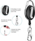 YoungRich 4PCS Retractable Key Chain for Man Woman, Key Ring Chain with Belt Clip, Extendable Strong Spring Lanyard