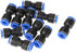 Straight Push Connectors Kit, 50 Pcs Quick Release Plastic Push to Connect Fittings for 4/6/8/10/12 mm Air Line Tubes