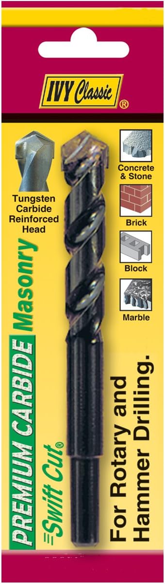 IVY Classic 10249 7/8 x 6-Inch Premium Carbide Masonry Drill Bit, 1/Card