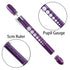 Aokin Pen Light with Pupil Gauge, Reusable LED Penlight Medical for Doctor Nurse Diagnostic etc, White Light, Sky Blue