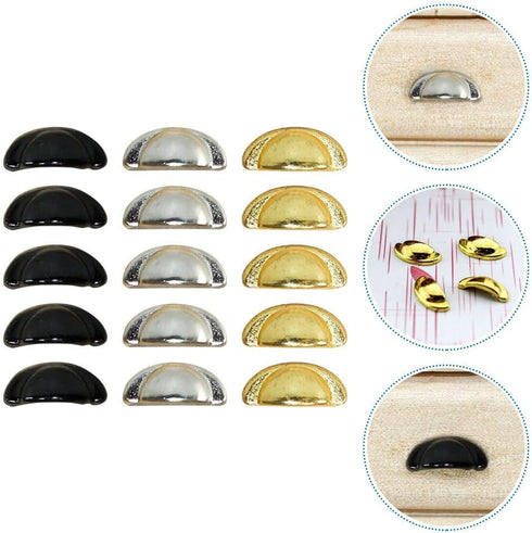 30 1 12 Yardwe Pcs Wood Knobs for Cabinets and Crafts Miniature Scale Dollhouse Drawer Handles Small Furniture Pulls