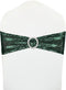 Sequin Chair Sashes 10 Pack - High Elasticity Spandex Stretch Chair Bows