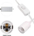 6-Pack 20 E26 Bulb Simple Deluxe Feet Extension Hanging Lantern Pendant Light Lamp Cord Cable Socket (no Included)