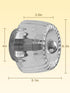 E14 Bulb,3000K Modern Wall Sconce with Hardwired,LED Wall Light Fixtures with Warm White Wall Lamp with Clear Glass