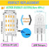 GY6.35 Bulb Dimmable,T4 GY6.35/G6.35 12V 2700K 5W 40-50W Bulb Lighting,6-Pack LED JC Type Bi-pin Base,AC/DC Warm White