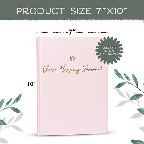 Elegant Linen Bible Verse Mapping Journal - Premium Blue Jade Study Kit