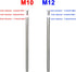 M10 stems,12 Inches Brushed Nickel Threaded Extension Rod for Pendant Light, Island Lighting, Chandeliers,lighting