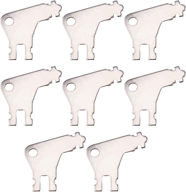 Gosknor 8pcs Paper Towel Dispenser Keys, Iron Toilet Paper Holder Opener Tissue Dispenser