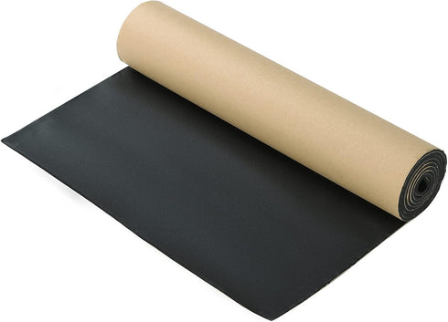 Sponge Neoprene with Adhesive Foam Rubber Sheet - 1/8" Thick, 12" Wide X 48" Long for DIY Gasket Sealing