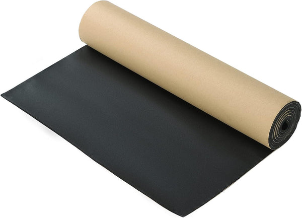 Sponge Neoprene with Adhesive Foam Rubber Sheet - 1/8" Thick, 12" Wide X 48" Long for DIY Gasket Sealing