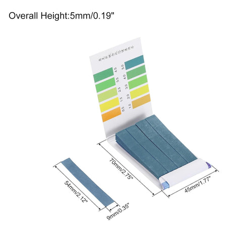 0.5-5, 2 Pack 160 PATIKIL PH Test Strips Indicator Papers Litmus Tester for Water Food Soil Alkaline Acid Testing