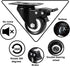 2" Caster Wheels Set of 4, Heavy Duty with Brake, No Noise Locking Polyurethane (PU) Wheels