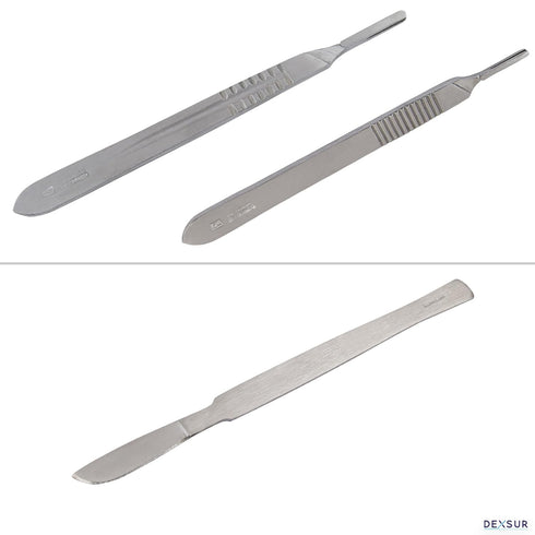 Stainless Steel Dissection Kit for Biology Lab & Anatomy, Scalpel Knife Set for Medical & Veterinary Students, 12 Pcs