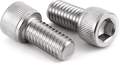 M5-0.8 x 16mm Socket Head Cap Screws, Stainless Steel 18-8 (304), Full Thread, Bright Finish, 50 PCS Allen Socket Drive
