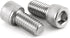 M5-0.8 x 16mm Socket Head Cap Screws, Stainless Steel 18-8 (304), Full Thread, Bright Finish, 50 PCS Allen Socket Drive