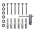 Drywall Anchors for TV Mount - Lag Bolt Kit with Concrete Wall Anchors M8 Lag Bolts