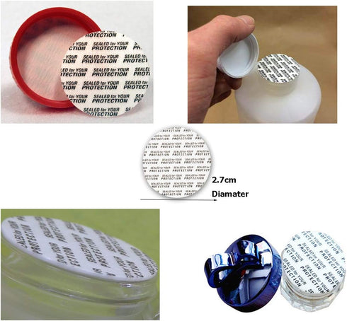 Pressure Sensitive Seals, Cap Liners, Bottle Seal, Foam Safety Tamper Resistant Gasket for Cosmetic Bottles (150 Pieces)