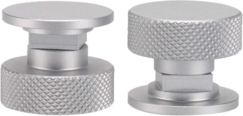 3mirrors Welding Hood (Pipeliner) Helmet Fasteners Headgear Replacement Parts, Aluminum - 1 Pair (Silver Anodized