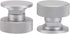 3mirrors Welding Hood (Pipeliner) Helmet Fasteners Headgear Replacement Parts, Aluminum - 1 Pair (Silver Anodized