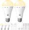 HOJOYRI 2Packs Magic Rechargeable Light Bulbs with Remote Control, E26 Cordless Battery Operated