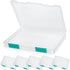 PerKoop 6 Pcs Clear A4 File Box - Document Plastic Storage Box Paper Case Board Game Storage Containers Magazine
