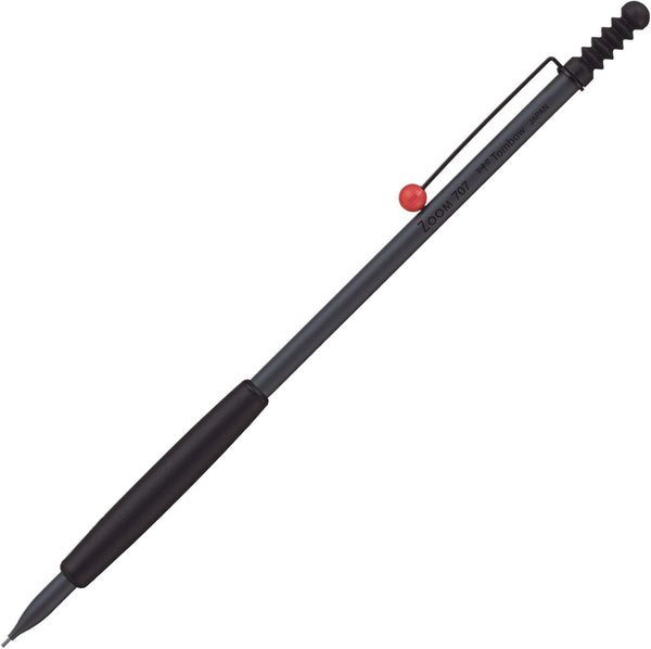 Tombow Pencil ZOOM 707 Mechanical Pencil, 0.5, Gray/Black