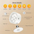 Cnlux Set 4400mAh Dimmable 360 Wireless Wall Sconces of Two, Rechargeable Battery Operated Sconces with Remote & Touch