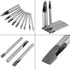 9Pcs Hollow Hole Punch Set, Leather Oval Shape Hole Punch Cutter for DIY Tool, 2mm