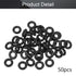 Othmro 50Pcs Nitrile Rubber O-Rings, 0.11inch Wire Dia, 0.47inch OD, NBR Rubber Washers for Oil or Air Sealing Black