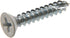 The Hillman Group 45413 #7 x 1-1/4" White Flat-Head Phillips Wood Screws, 20-Pack