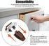 5Sets Parts Drawer Track Slide Kit,Track Drawer Guides Furniture Parts for Dressers,Hutches and Nightstand Drawer