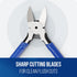WORKPRO 2 Pack 6 Inch Precision Flush Wire Cutters, Spring Loaded Side Cutting Pliers for Crafts and Jewelry