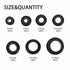 260 Pcs Rubber Grommet Kit Set of 7 Sizes, Firewall Hole Plug Ring for Plumbing, Automotive Repair