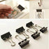 Small Binder Clips 1 Inch (36 Pack), Mini Paper Clips Clamps for Office and Home Supplies, Black by Aellabus