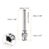 10pcs 10Gauge Stainless Steel Dispensing Needles, 1" All Metal Glue Needle Tube Blunt Tips Luer Lock for Thick Liquids, Ink, Glue, Lab Use