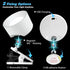 3 360 Dimmable (1 Pack, Adetu LED Wall Mounted Lights, Rechargeable Wall Sconces Lamp, Color Temperatures & Remote