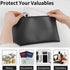 TsuvyXeg 2 Pack Money Bags with Zipper Cash Bank Deposit Pouch Leather Passports Bag Document Holder Check Wallet