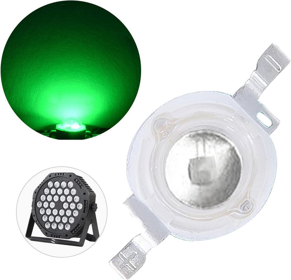 (Pack of 20) 1W Green LED Beads, LED Chip, LED Lamp Bulb for Stage Lights