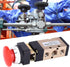 MV-10A Pneumatic Mechanical Valve 2 Position 5 Way Push Button Spring Return 1/4In PT Reversing Valve