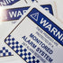 Pilarmuture 8pcs Security Alarm System Sign for Home,Waterproof Warning Security Stickers Monitored Alarm System Self