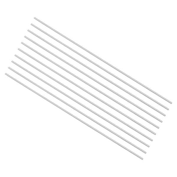 uxcell 10pcs High Speed Steel (HSS) Round Metal Rods, 1mm x 100mm Lathe Bar Stock Tool for Miniature DIY Craft