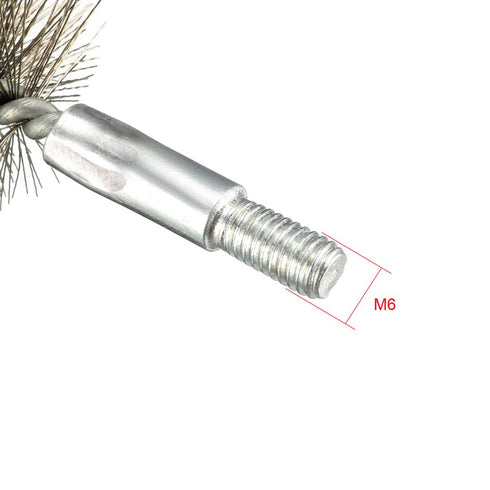 uxcell M6 Stainless Steel Wire Tube Cleaning Brush, 40mm Diameter, 2pcs