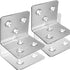 REDOVANT 20Pcs 1.6"x1.6"x1.6" 40MM 1.6In 90Degree Stainless Steel Angle Bracket, Heavy Duty L Brackets for Wood, Wide