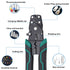 smseace Electrical Crimping Tool, Wire Crimper, Stripper and Cutter for Insulated/Bare/Heat Shrink Connectors