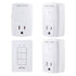 BN-LINK Mini Wireless Wall-Mounting Remote Control Outlet Switch Power Plug in for