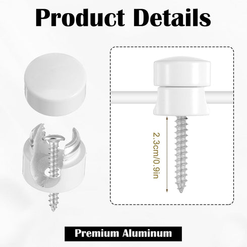 Yuanchu 3 Sets Cable Organiser Clips, Adhesive Cable Holder Clips White Adjustable Magnetic Wire Organiser for Mobile