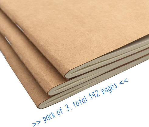 Dotted Notebook Journal, Pocket Size 3.5 x 5.5 Memo Book with Thick Dot Grid Paper - 96 Sheets / 192 Pages