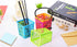 IELEK Pencil Holder Pen Cups, Colorful Square Classroom Storage Organizer for Desk, Pack of 12